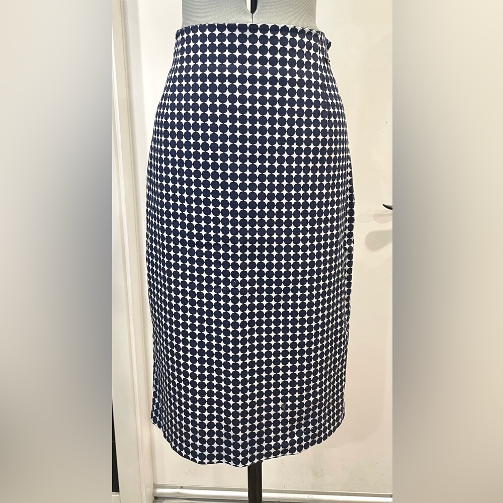 Liu Jo Jeans midi pencil skirt, geometric print, side zip, sz44, EUC